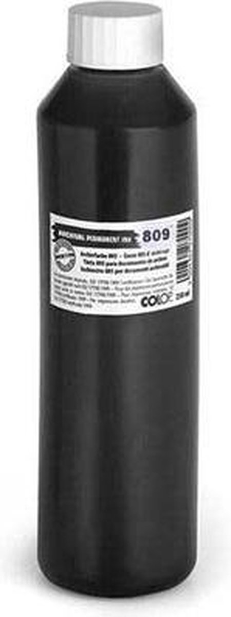   809 | Sneldrogende stempelinkt | 250 ml | Zwart